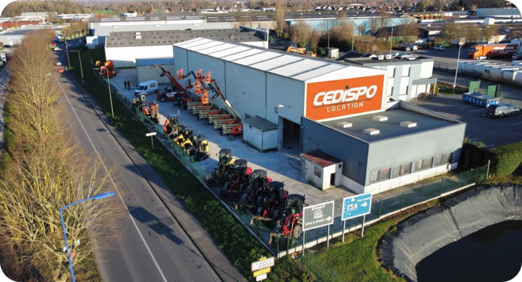 Photo sur drone de l'agence de Saint-Omer