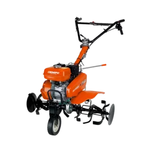 Photo d'une motobineuse de couleur orange