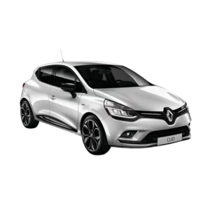 Photo qui représente une Clio grise de la marque Renault